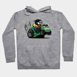 Racing Lawn Mower Tractor Cartoon Hoodie